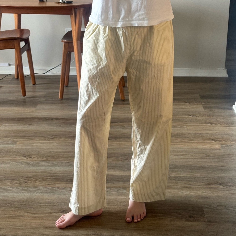 Deiji Studios Ease Trouser - butter stripe